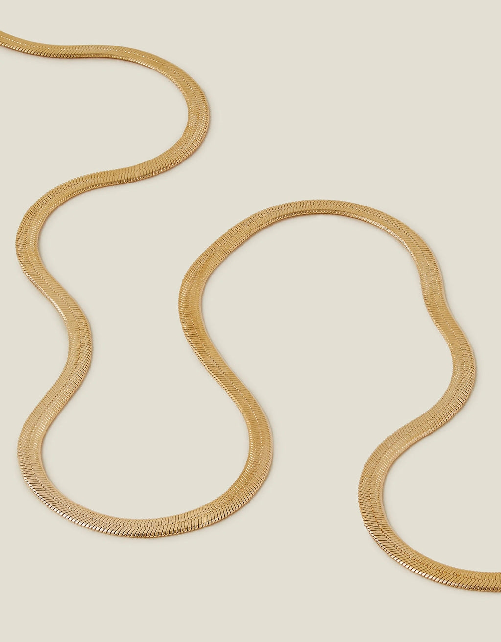 LustraLink™ – 14ct Gold-Plated Omega Chain Necklace