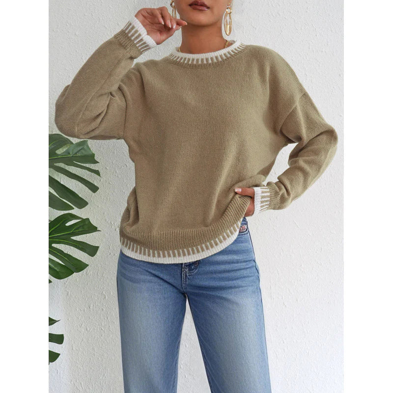 CozyContour™ – Women’s Casual Ribbed Sweater (Relaxed Fit Pullover)